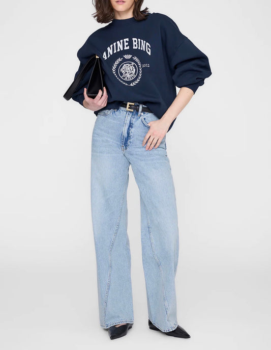Dark Navy Miles Collegiate Sweatshirt