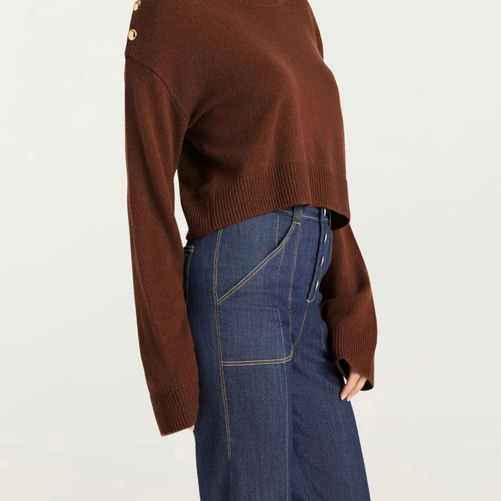 Dark Sepia Marla Cashmere Pullover