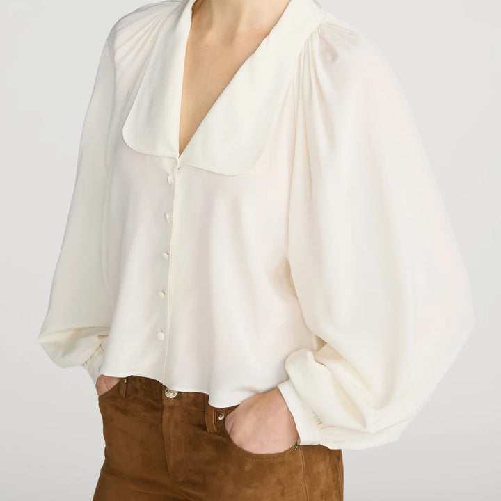 Cream Silk Gala Shirt