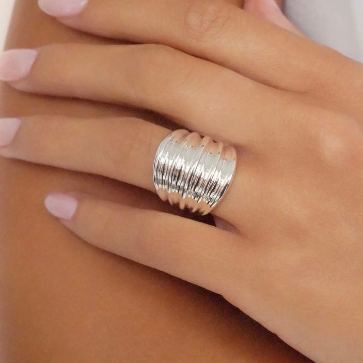 Plated Stacked Band Ring
