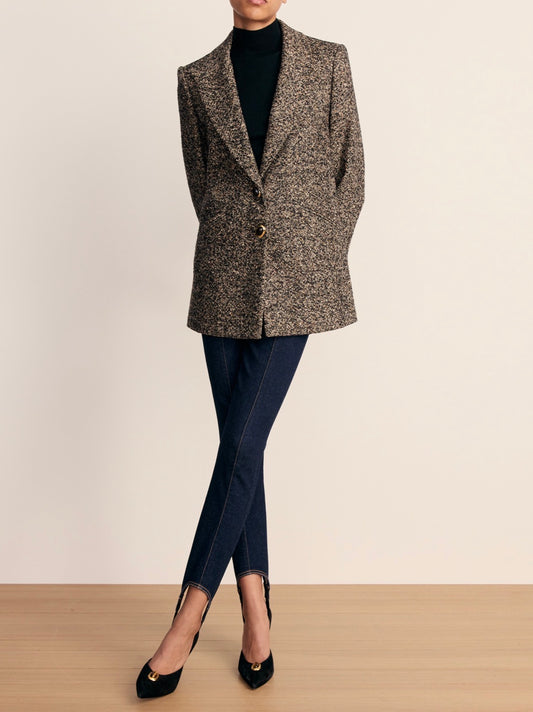 Black Melange Maci Dickey Jacket