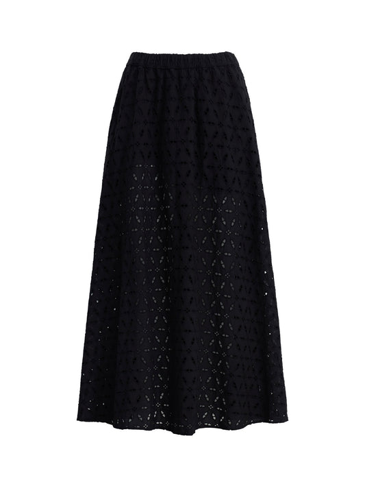 Black Pretty Please Maxi Skirt