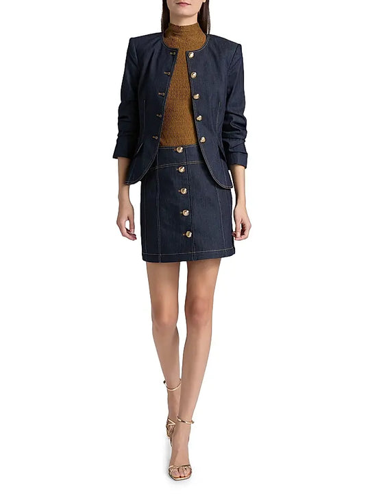 Indigo Claudia Denim Mini Skirt