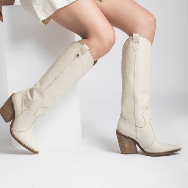 Ivory Macao Cowboy Boots