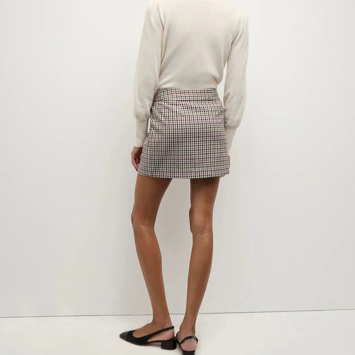 Oat Multi Elara Plaid Skirt