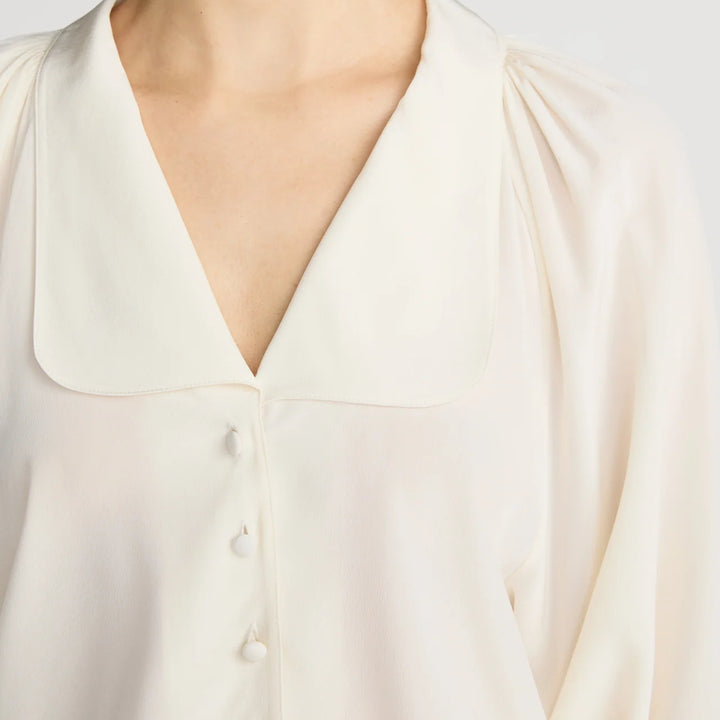 Cream Silk Gala Shirt