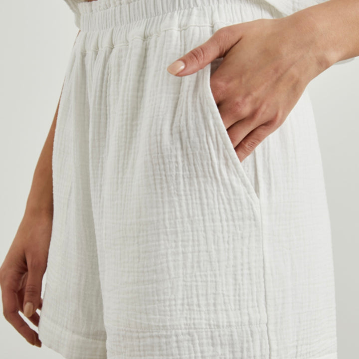 White Leighton Shorts