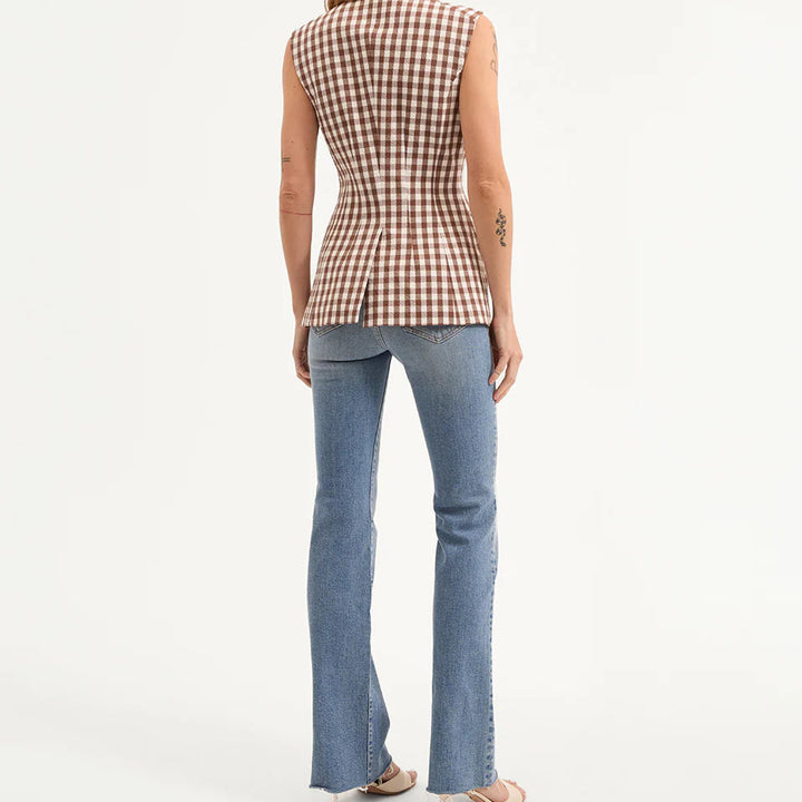 Lois Gingham Seersucker Vest