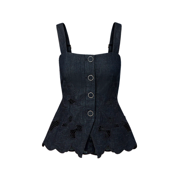 Indigo Rinse Mirielle Top