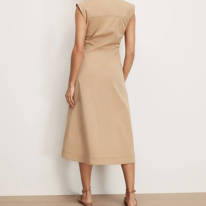 Khaki Orla Midi Dress