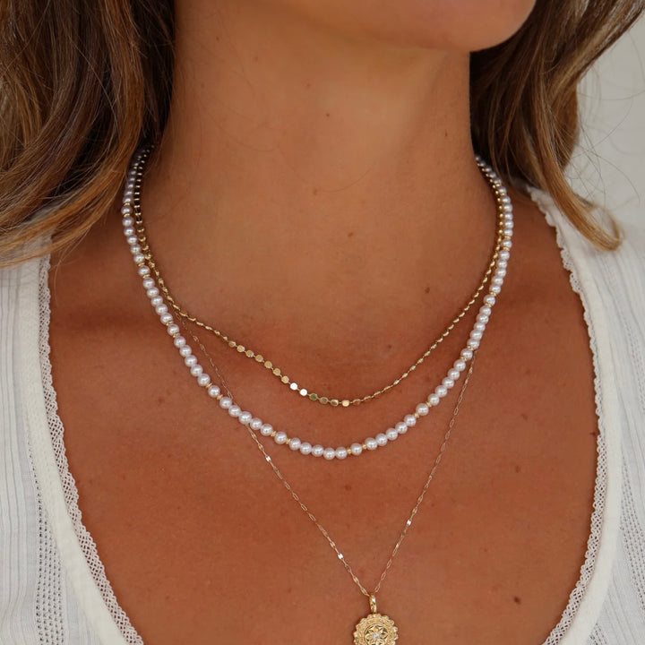Gold Paisley Necklace