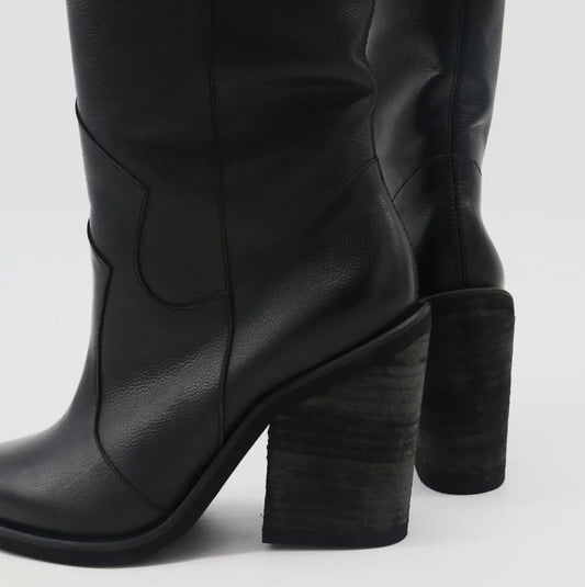 Black Macao Cowboy Boots
