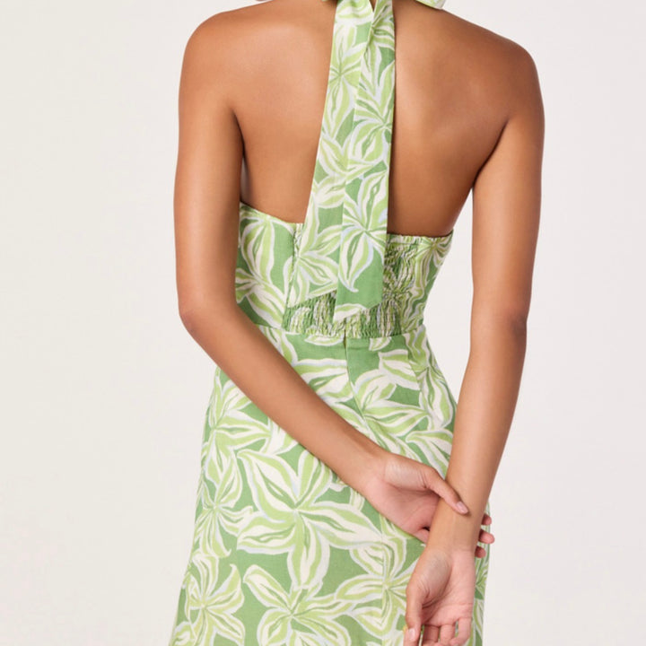 Tropical Lime Floral Anita Dress