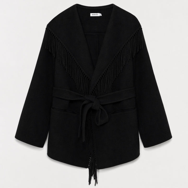 Black Rowen Fringe Jacket