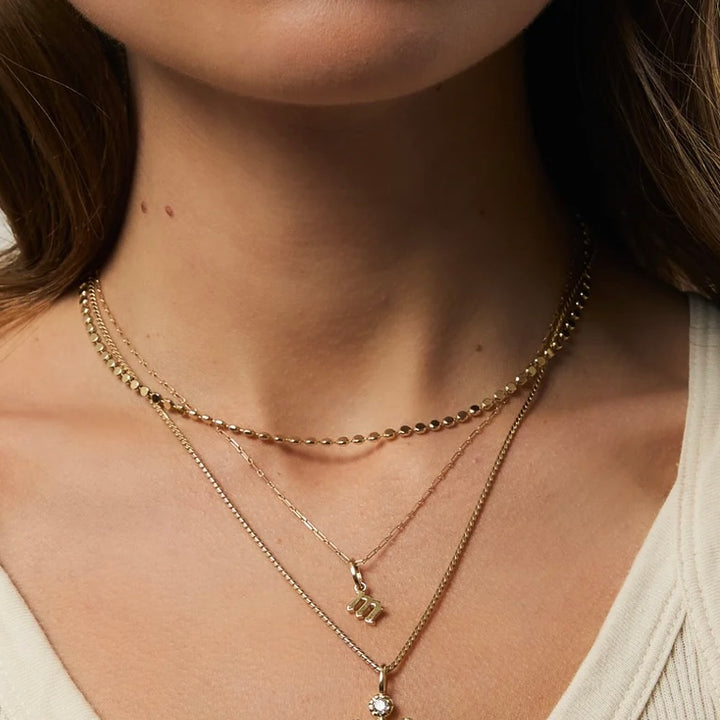 Gold Paisley Necklace