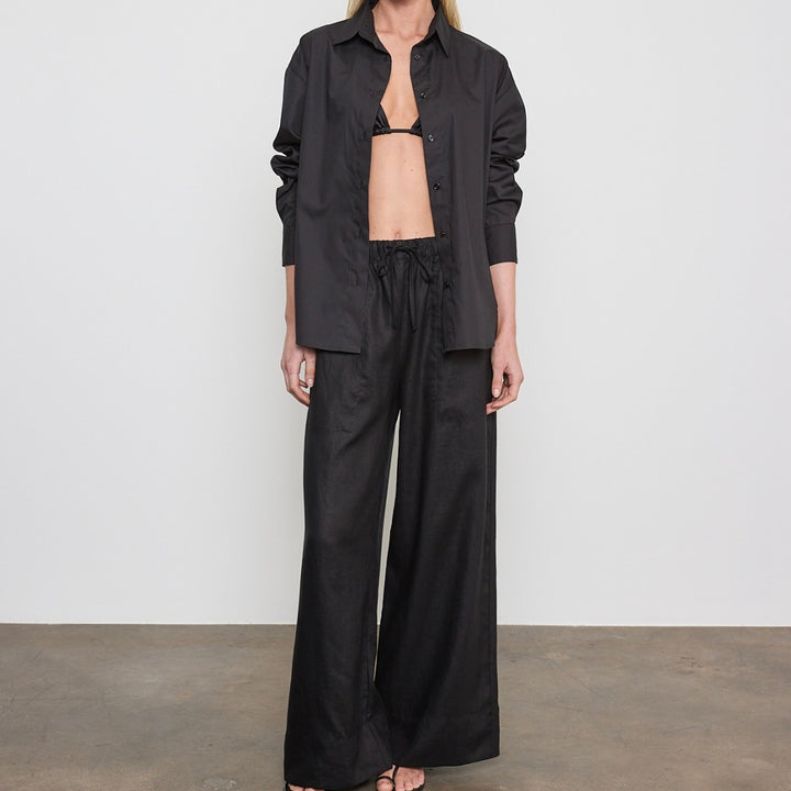 Black Cotton Foundation Shirt