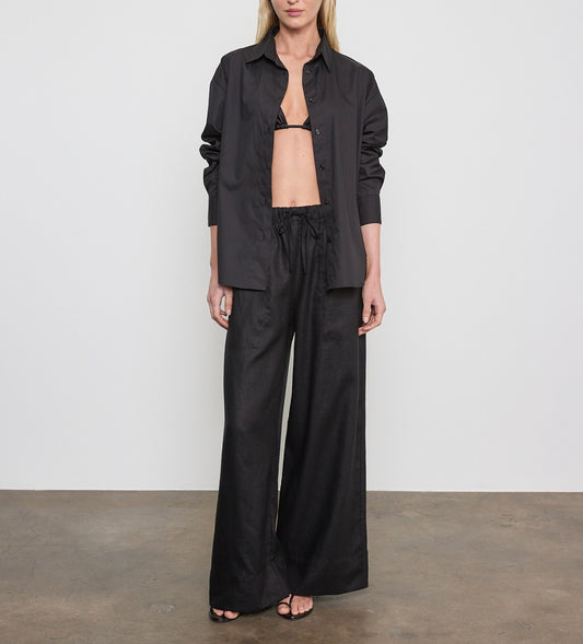 Black Cotton Foundation Shirt