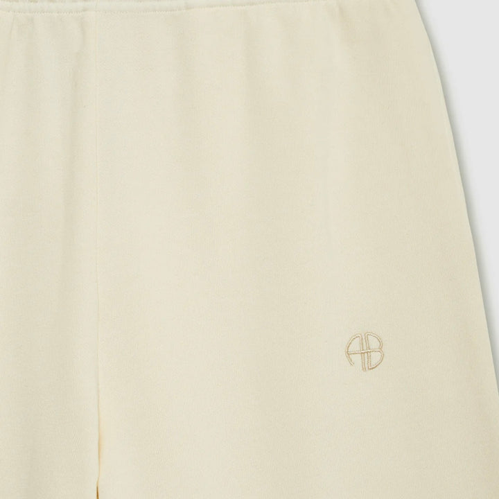 Cream Kacey Monogram Sweatpant