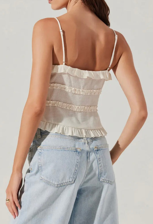 Isla Tie Front Top