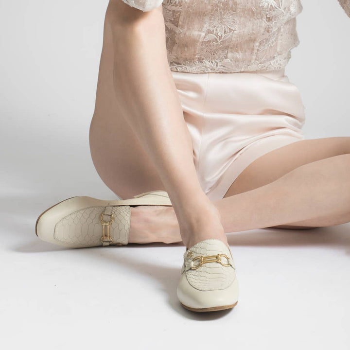Ivory Natural Loafers