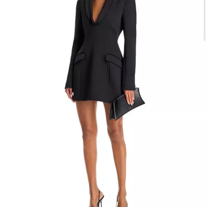 Black Marina Blazer Mini Dress