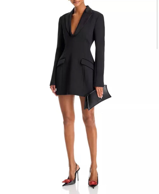 Black Marina Blazer Mini Dress