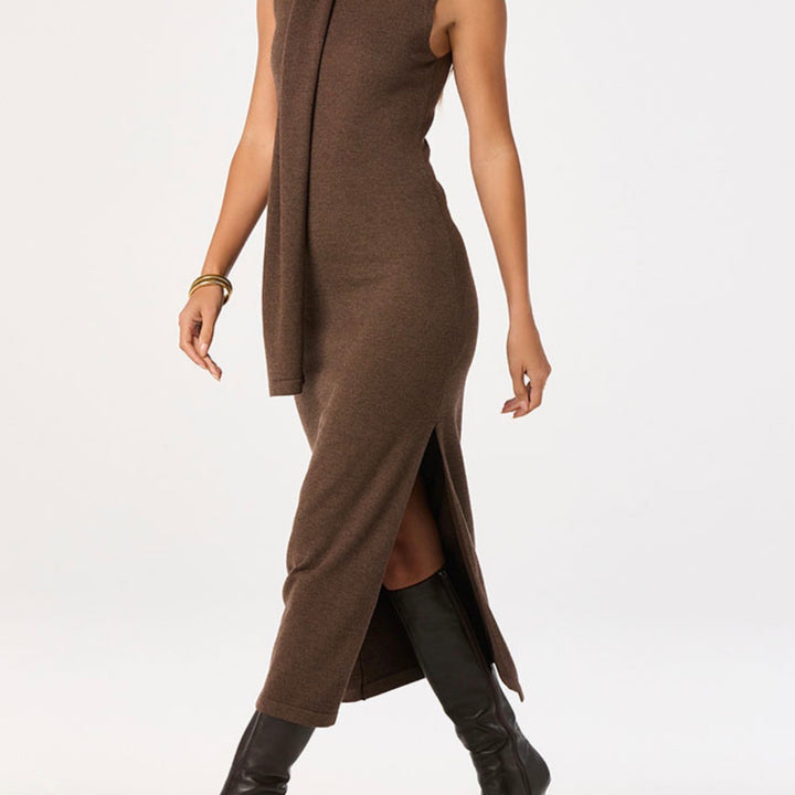 Brown Shyanne Scarf Dress