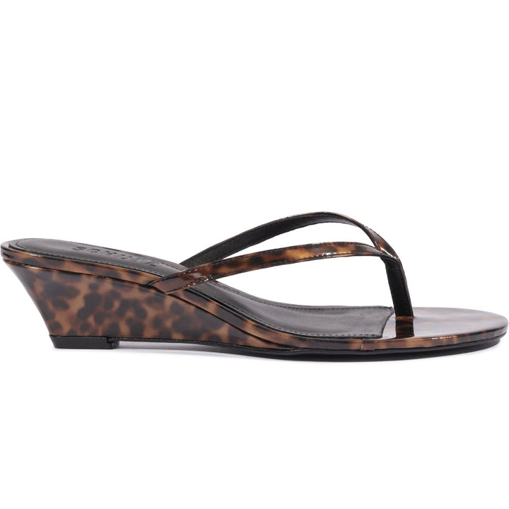 Brown Roslyn Wedge Sandal