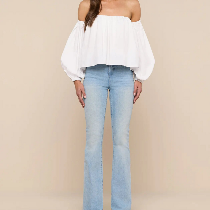 White Sarai Off Shoulder Top