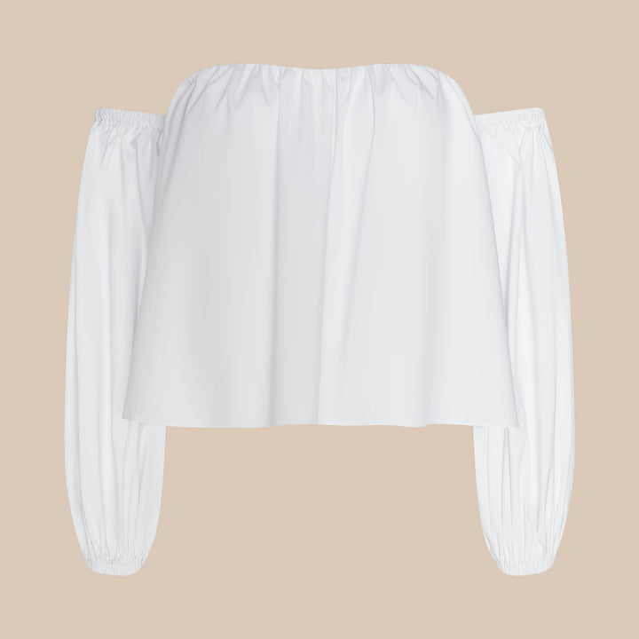 White Sarai Off Shoulder Top
