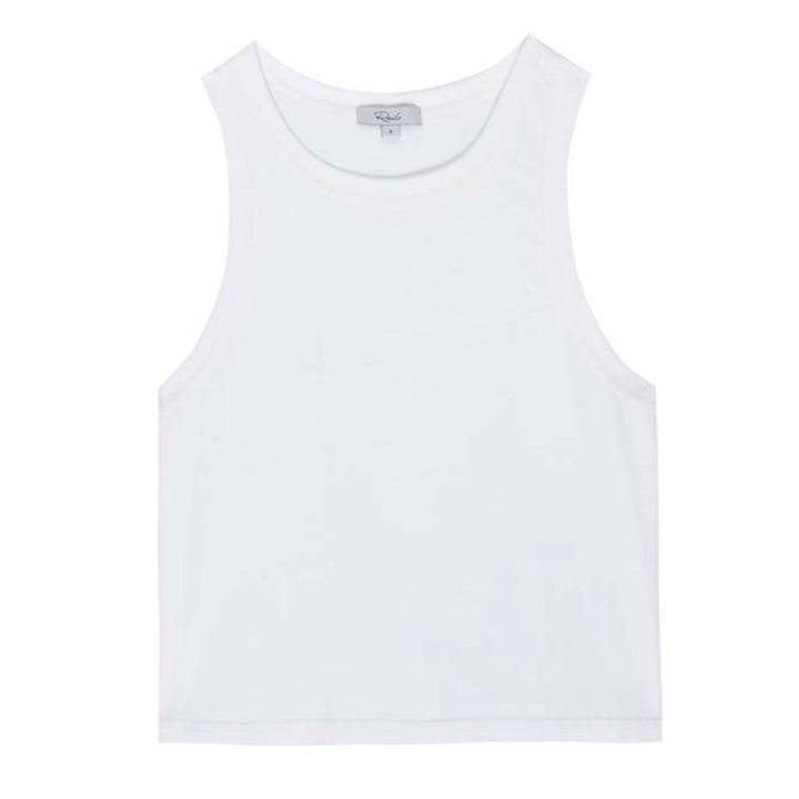 White Boxy Tank Top