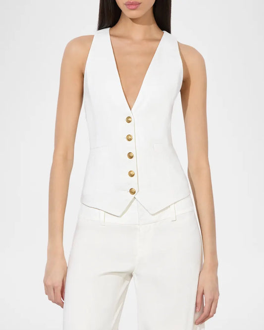 Mazie Slim V-Neck Vest