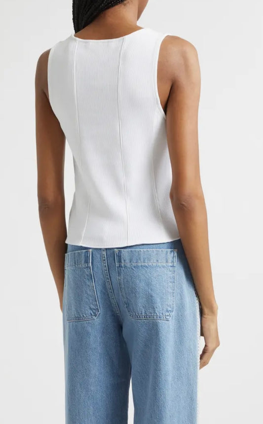 White Quenby Tank Top