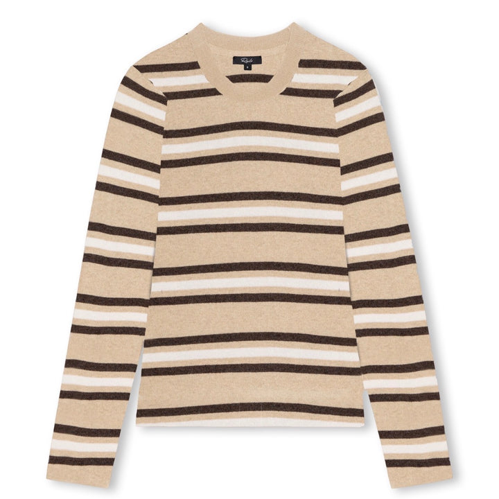Heather Oat Stripe Davie Sweater
