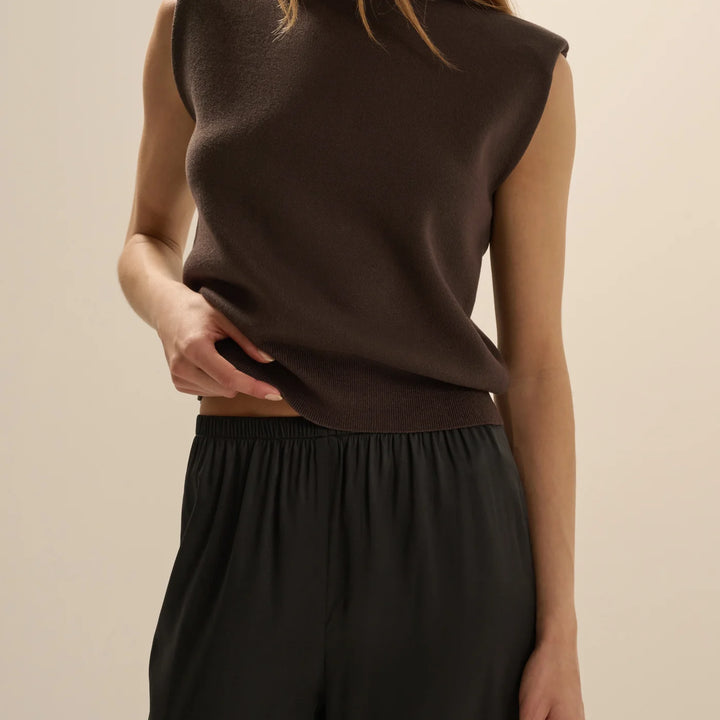 Espresso Whitney Top