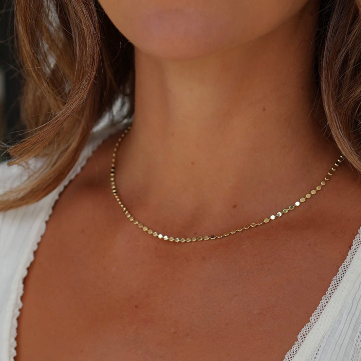 Gold Paisley Necklace