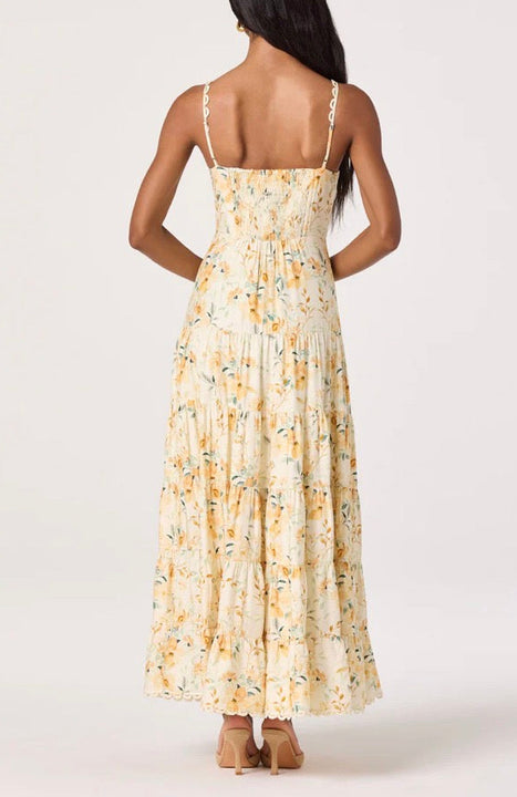 Cream Floral Tazia Dress