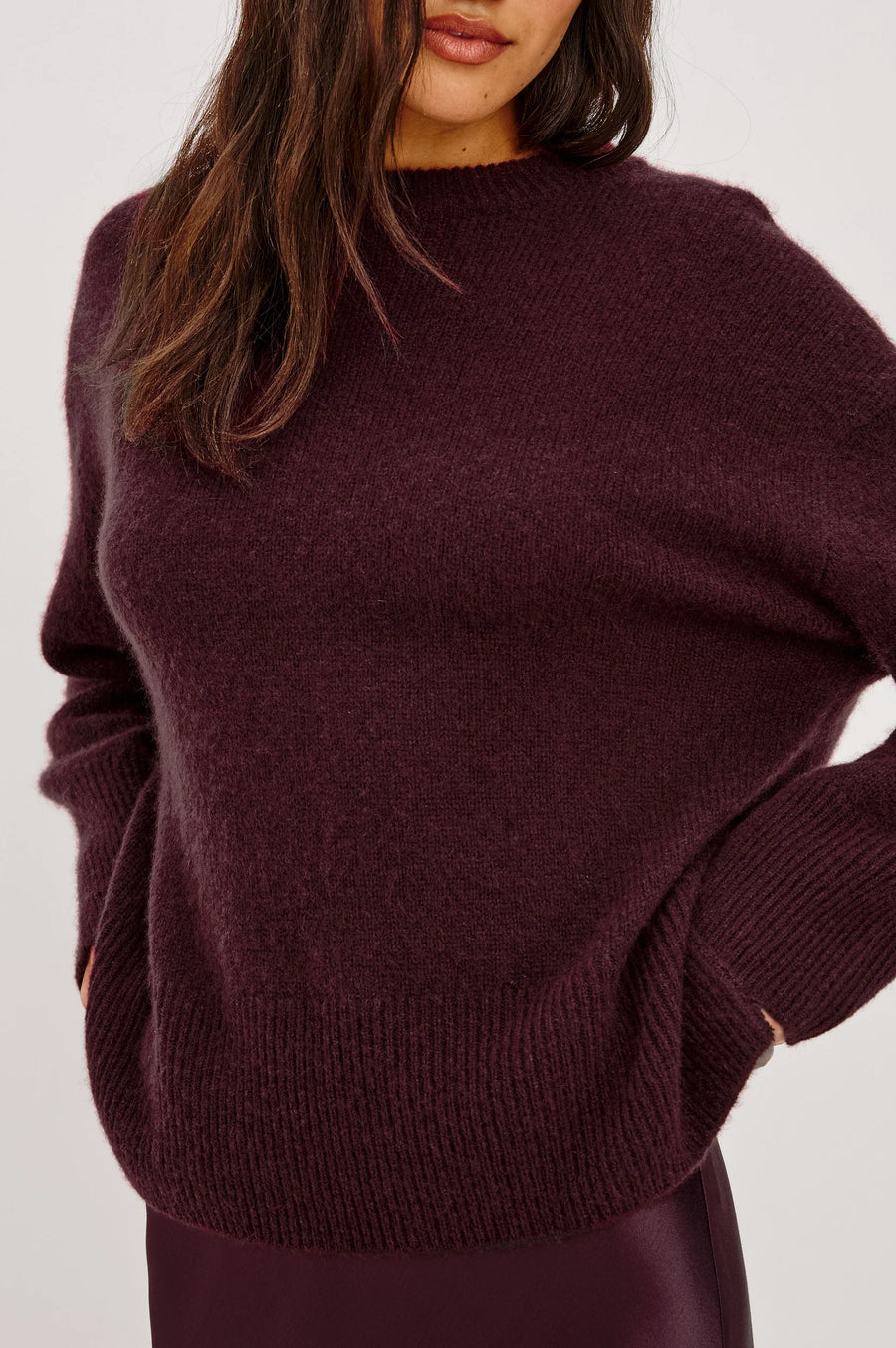 Wine Miranda Sweater