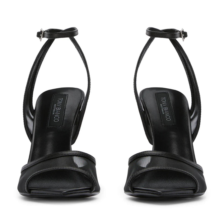 Miley Black Nylon Heel