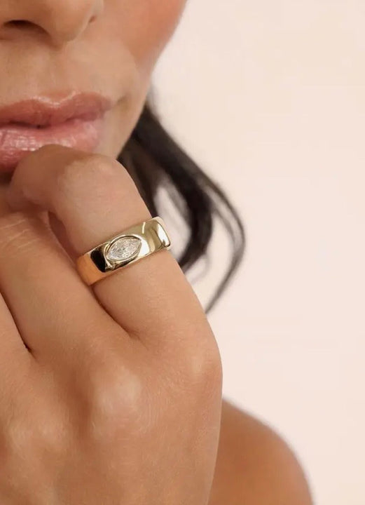 Marquise Cut Treasure Ring