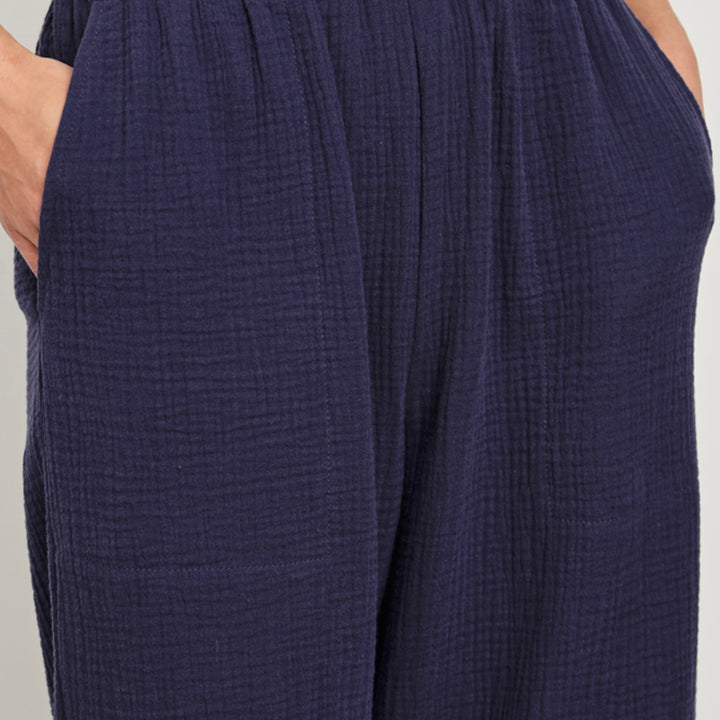 Admiral Blue Leon Cropped Pant