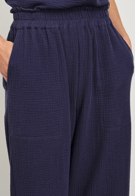 Admiral Blue Leon Cropped Pant