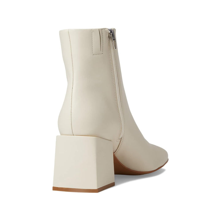 Ivory Leather Booties