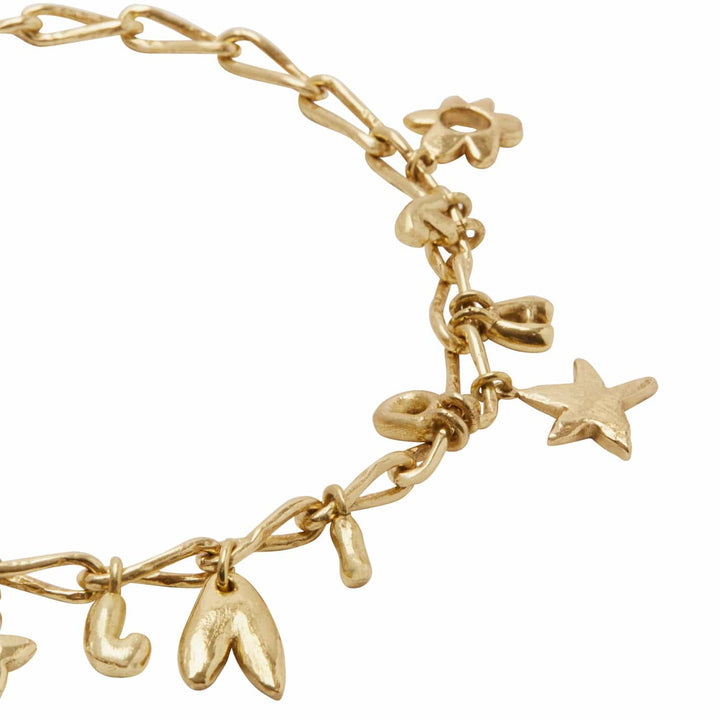 Gold Calypso Charm Necklace