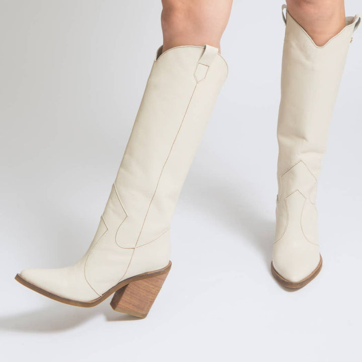 Ivory Macao Cowboy Boots