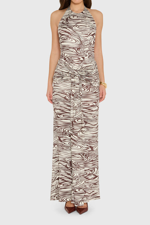 Aurora Print Breana Maxi Dress