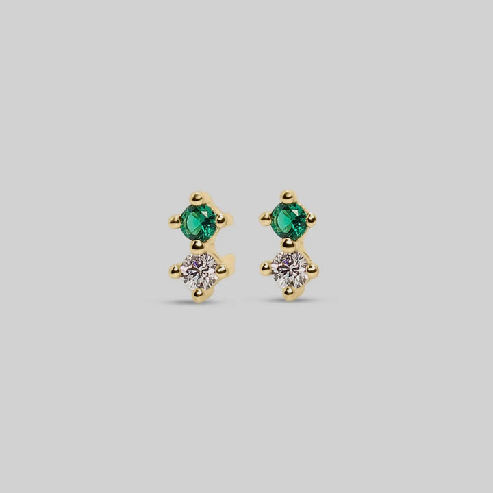 Gold Double Stacked Studs