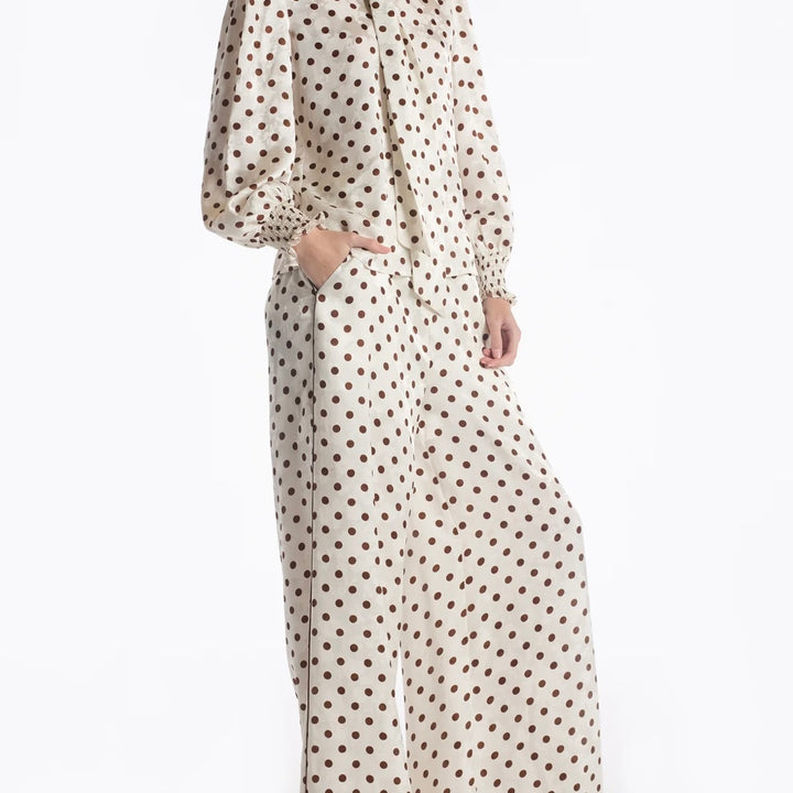 Brown Polka Dot Marta Pant