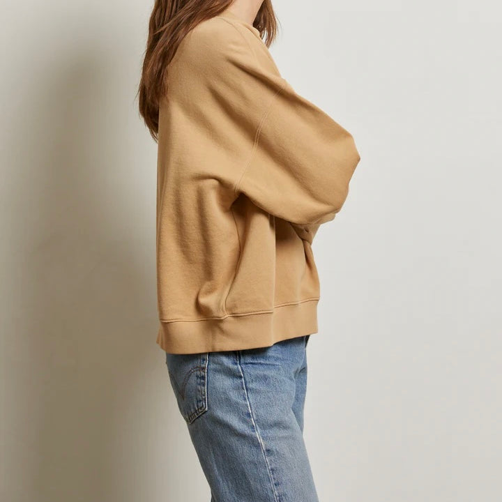 Suede Blake French Terry Oversized Crew