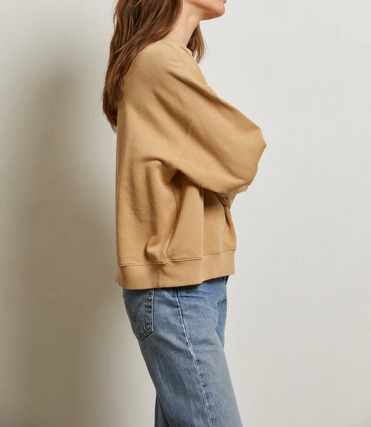 Suede Blake French Terry Oversized Crew